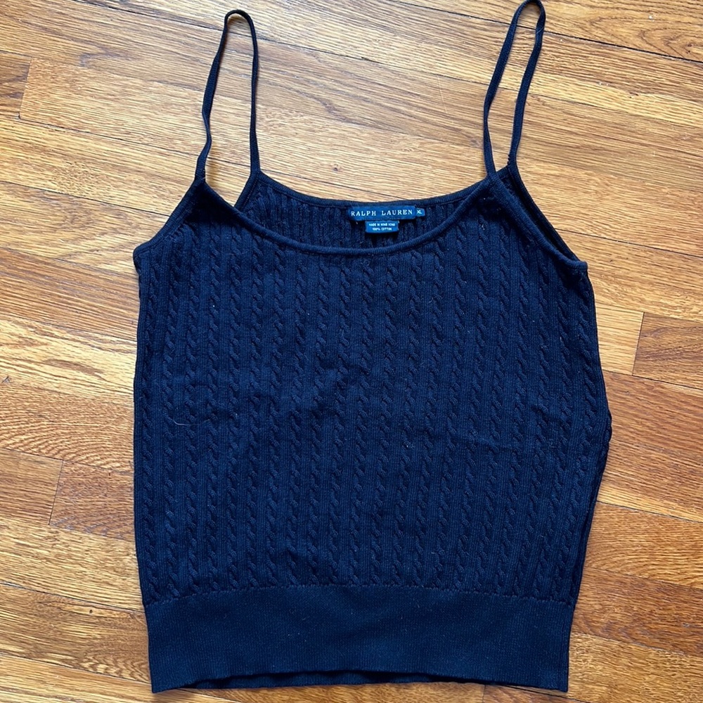 Ralph Lauren Knit Cable Sweater Tank